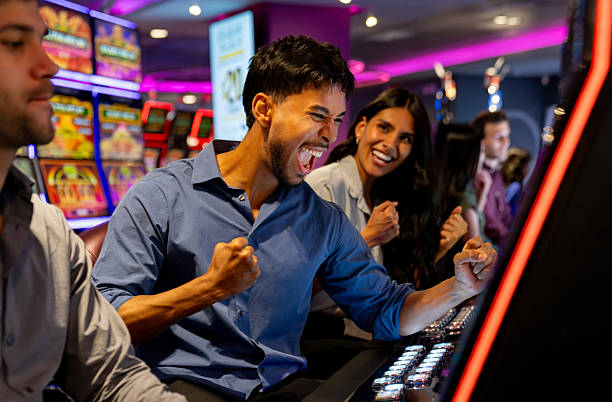 Blackjack table with dealer and player cards visible